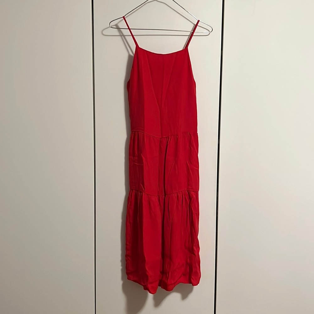 & other stories women summer dress size 0/32 red